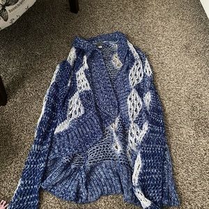 Blue crotchet cardigan